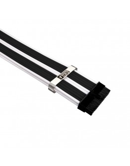 1stPlayer комплект удължителни кабели Custom Modding Cable Kit Black/White - ATX24P, EPS, PCI-e - BKW-001