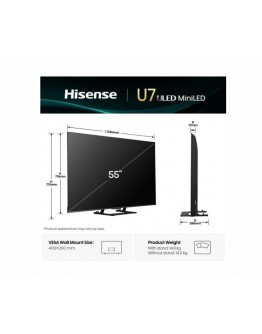 Hisense 55 U7Q, 4K Ultra HD 3840x2160, ULED, FALD,