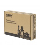 Комплект отвертки, накрайници и вложки Jakemy JM-6111, 69 Части, CR-V, Стомана, Оранжев - 17632