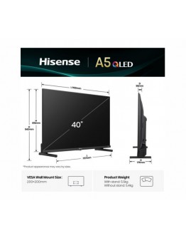 Hisense 40 A5Q, Full HD 1920x1080, QLED, Quantum D