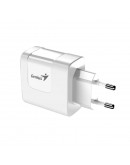 Genius Универсално зарядно за стена Charger Wall GaN - USB Type-C/A 65W White - PD-65AC