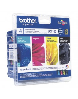 Brother LC-1100BK/C/M/Y VALUE BP Ink Cartridge Sta