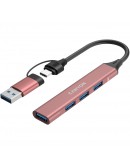 CANYON hub DS-02 4in1 USB-A/C