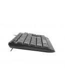 Natec Keyboard Trout US Layout Slim, Black