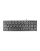 Natec Keyboard Discus 2 SLIM US Layout Black