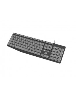 Natec keyboard Nautilus SLIM Black-Grey US layout