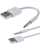 Кабел USB - 3.5mm Аудио, DeTech, 10см  - 18238