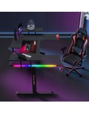 Геймърско бюро No brand P203, 5 в 1, RGB, Черен - 74004