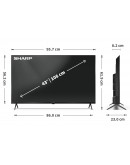 Sharp 43HP5265E, 43 QLED Google TV, 4K Ultra HD 38