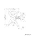 Neomounts LEVEL-850 Wall Mount (full motion, 2 piv