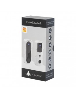 Смарт видео звънец No brand PST-T30, 2.0Mp, Wi-Fi, Tuya Smart, Бял - 91039