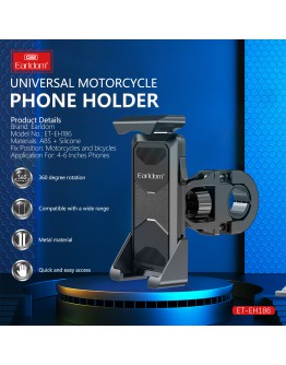Универсална стойка за телефон, за велосипед, Earldom ET-EH186, Черен - 17900