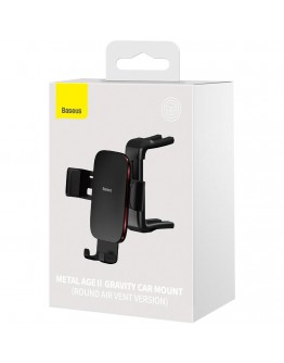 Универсална стойка за телефон Baseus Metal Age Ⅱ Gravity, Черен - 17808