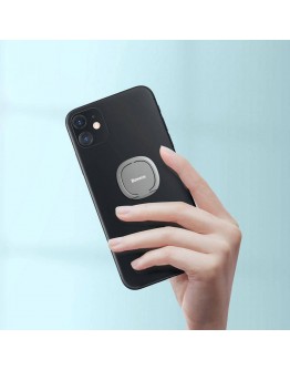 Универсална стойка за телефон Baseus Invisible, Пръстен, Сив - 17792