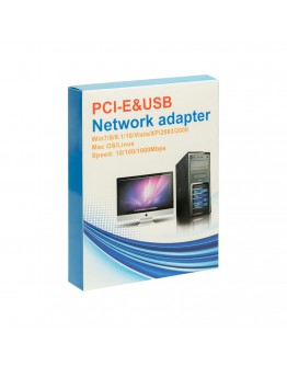 Мрежов адаптер No brand RTL8211E, LAN, RJ45, PCI-E, 10/100/1000Mbps - 19022