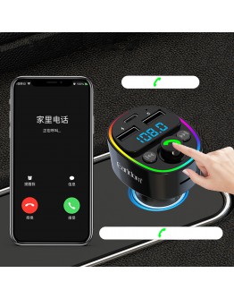 FM Трансмитер Earldom ET-M78, Bluetooth, Micro SD, USB, Type-C, QC, Черен - 17776