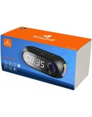Тонколона Kisonli LP-2S, Bluetooth, Часовник, SD, FM, AUX, RGB, Черен - 22280