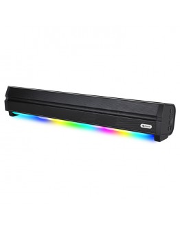 Тонколона Kisonli LED-802, Bluetooth, USB, SD, RGB, AUX, FM, Черен - 22314