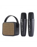 Тонколона Kisonli G23, Караоке, Bluetooth, USB, SD, AUX, RGB, Черен - 22298