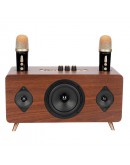 Тонколона Kisonli G105, Караоке, Bluetooth, USB, SD, AUX, Кафяв - 22304