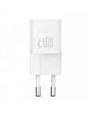 Мрежово зарядно устройство Baseus GaN5S Fast Charger 1C, 20W, 1 x Type-C F, Бял - 40407