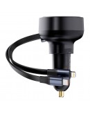 Зарядно устройство за кола Baseus Enjoyment Pro, 60W, С Type-C и Lightning кабел, Черен - 40498