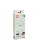 Преходник Earldom ЕТ-ОТ33, Lightning към 2 x Lightning F, 13см, Бял - 40017