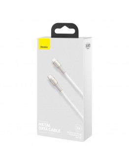 Кабел за данни Baseus Cafule, Type-C - Lightning, 20W, 1.0m, Бял - 40476