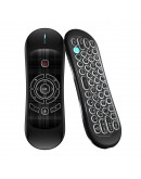 Универсално дистанционно No brand R2, Air mouse, USB 2.4GHz, Микрофон, IR програмируемо, Черен - 13043