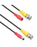 Кабел DeTech, CCTV, BNC+DC, 50m, Черен - 18089