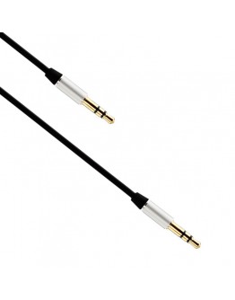 Аудио кабел, Earldom, AUX15, 3.5mm жак, М/М, 1.0м, Черен - 14878
