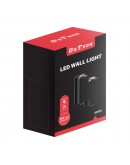 Фасадна лампа аплик DeTech , 4*1W, 4000K, IP44, Черен - 77033