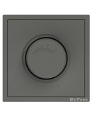 Електрически ключ димер DeTech DE-9227-71, 200W, С рамка, Мат, За вграждане, IP20, Сив - 75143