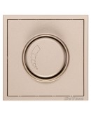 Електрически ключ димер DeTech DE-9227-71, 200W, С рамка, Мат, За вграждане, IP20, Златист - 75128