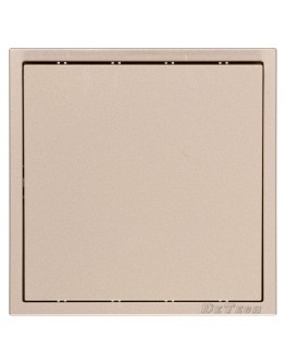 Девиаторен електрически ключ DeTech DE-9227-31, С рамка, Мат, Схема 6, 10А, 250V, За вграждане, IP20, Златист - 75123