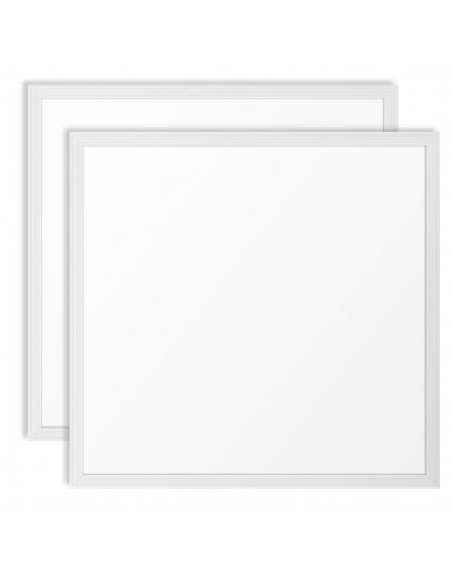 LED панел за вграждане DeTech, 2 бр., 48W, 6500K, Квадрат, Бял - 77019