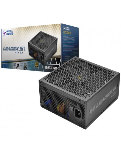 Super Flower Leadex III Gold 850W ATX 3.1, 80