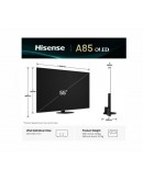 Hisense 55 A85Q, 4K UHD OLED Smart TV, 120Hz, 1000