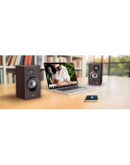Genius тонколони Speakers 2.0 - SP-HF1812BT - 50W RMS, Bluetooth 5.3, Dark Brown