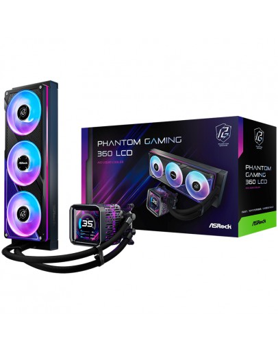 Asrock PHANTOM GAMING 360 LCD, AiO liquid cooler,