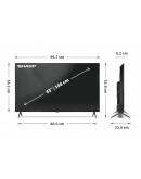 Sharp 43HL4265E, 43 Google TV, 4K Ultra HD  3840x2