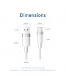 Vention Кабел USB 2.0 A Male to C Male 1.0M Black 6A Fast Charge - CTOBF