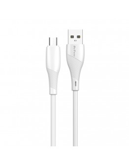 Кабел за данни DeTech DE-44M2, Micro USB, 2.0m, Бял - 40267