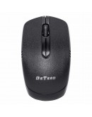 Мишка DeTech D16WL, Безжична, USB, Черен - 786