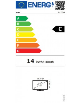Монитор Acer Vero B277Gbmiprzx, 27 IPS LED, ZeroFrame FHD 