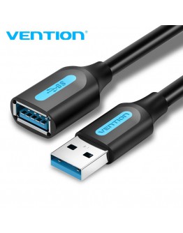 Vention Кабел USB 3.0  Extension AM / AF - 0.5M Black - CBHBD