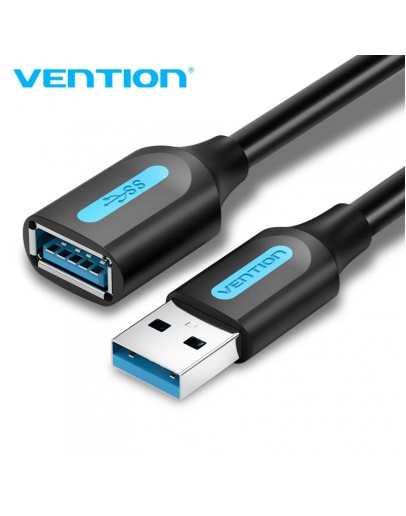 Vention Кабел USB 3.0  Extension AM / AF - 0.5M Black - CBHBD