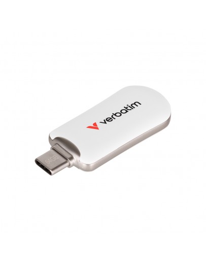 Verbatim Plectra USB-C Flash Drive White 64GB