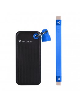 Verbatim Pocket SSD USB 3.2 Gen 2 512GB Black/Blue