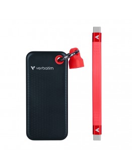 Verbatim Pocket SSD USB 3.2 Gen 2 512GB Black/Red